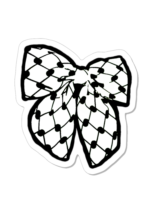 Kuffiyeh Bow Sticker<3