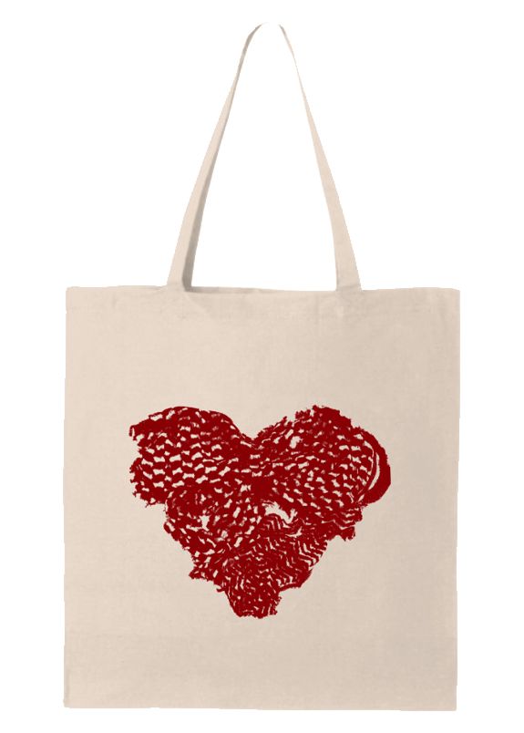True Love Kuffiyeh Heart Tote