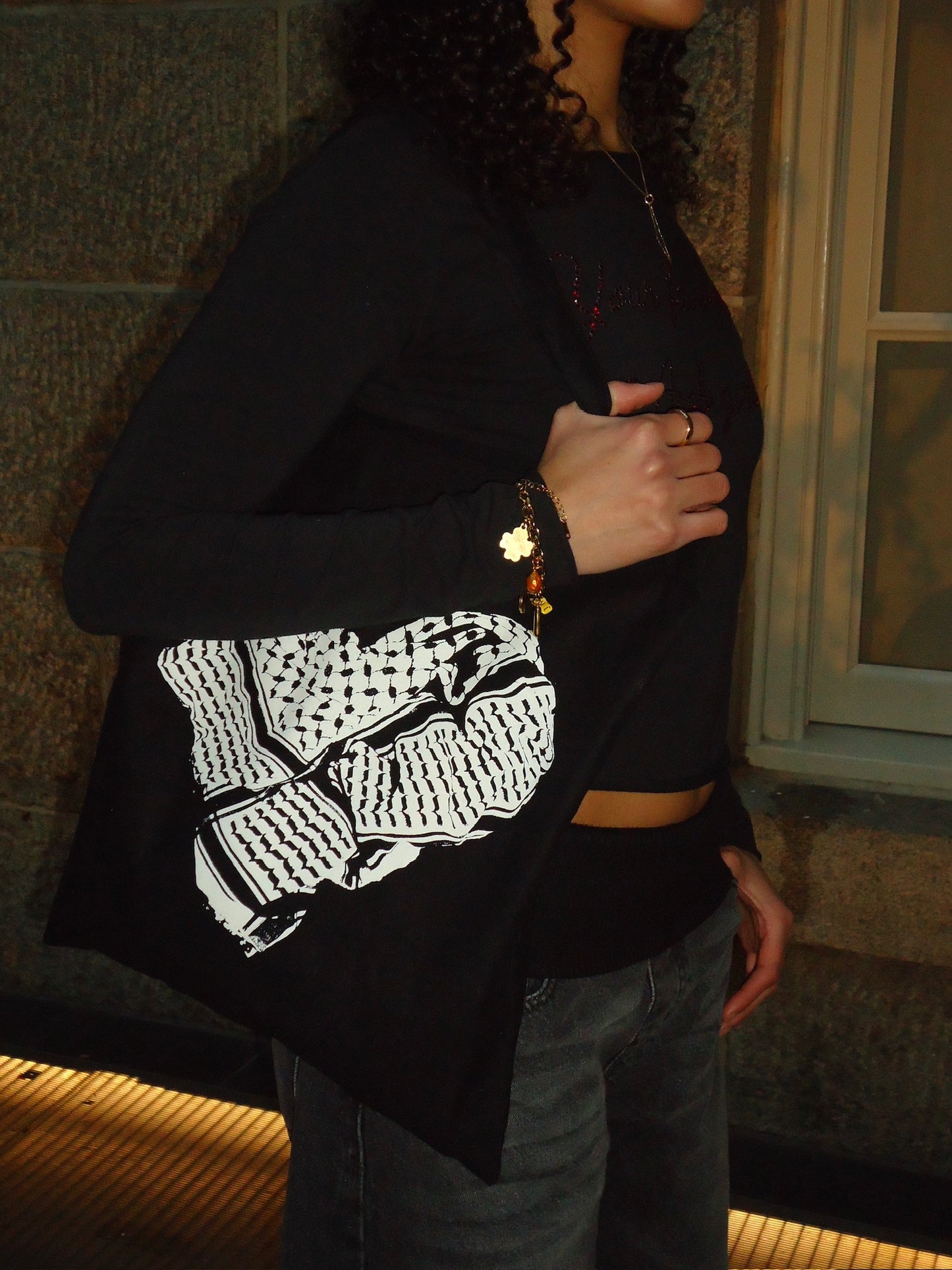 Classic Kuffiyeh Heart Tote