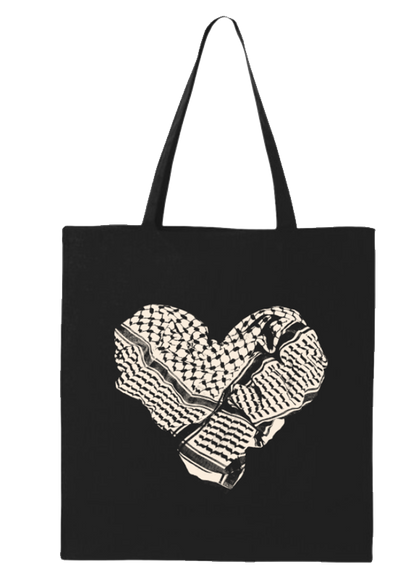 Classic Kuffiyeh Heart Tote